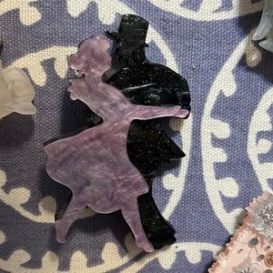 Erstwilder Swing Time resin brooch